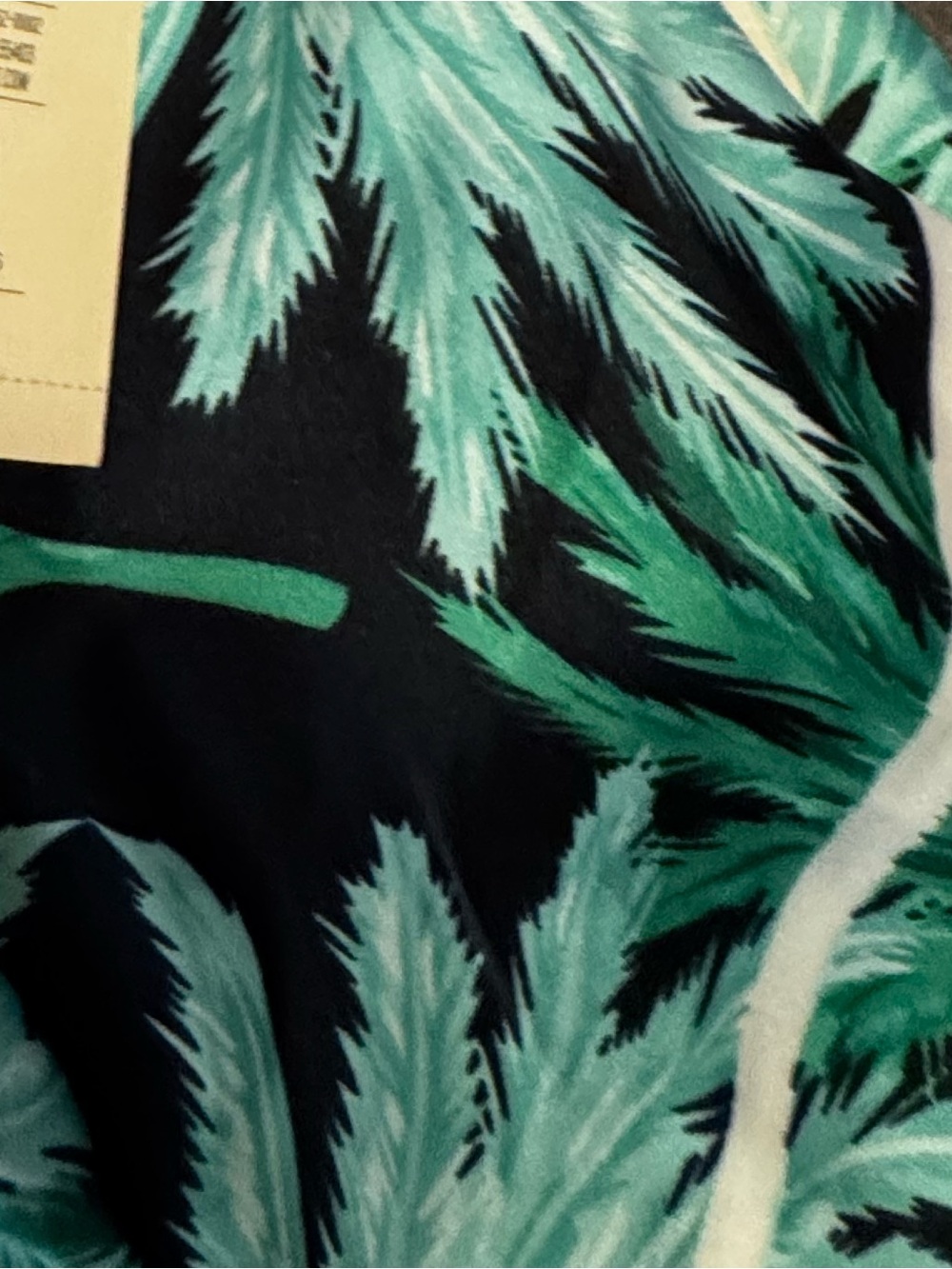 Fe Noel x Target Palm Print Scarf in Teal and Black NWT*** - Picture 2 of 5